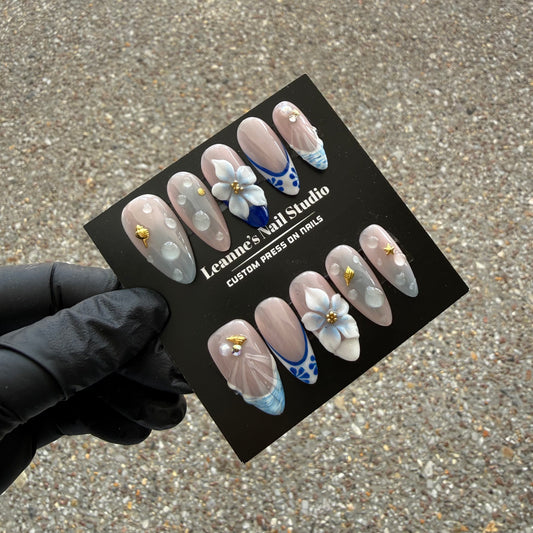 “Ocean Bloom Elegance.”